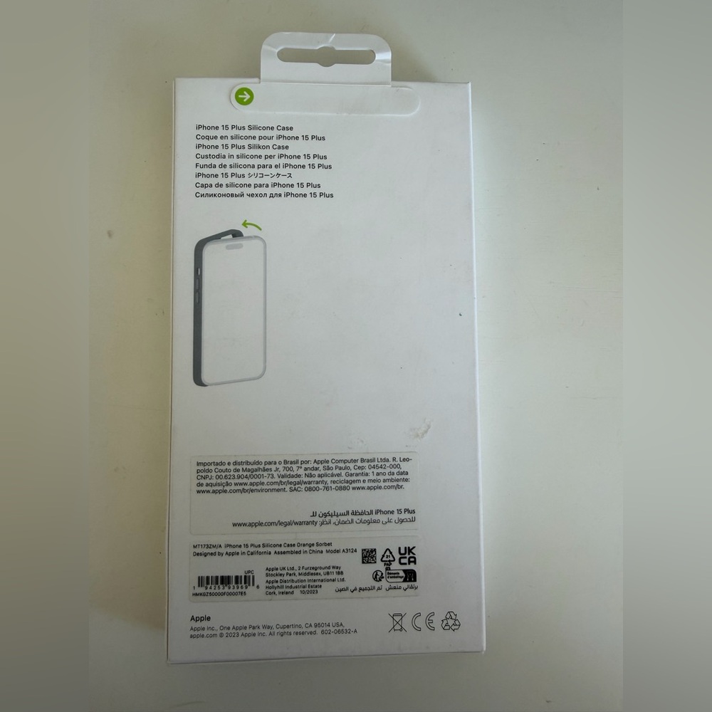 📱 Apple iPhone 15 Plus Silicone Case – Orange Sorbet (Brand New in Box) - Picture 2 of 2